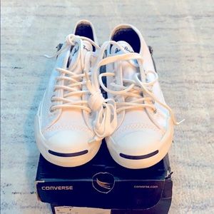 Converse white Jack Purcell’s  size 7